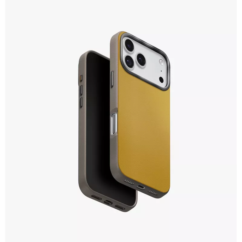 UNIQ Lyden DS puzdro pre iPhone 17 Pro s MagClick nabíjaním, oranžová/sivá