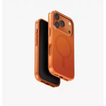 UNIQ Clario puzdro pre iPhone 17 Pro MagClick nabíjanie oranžová