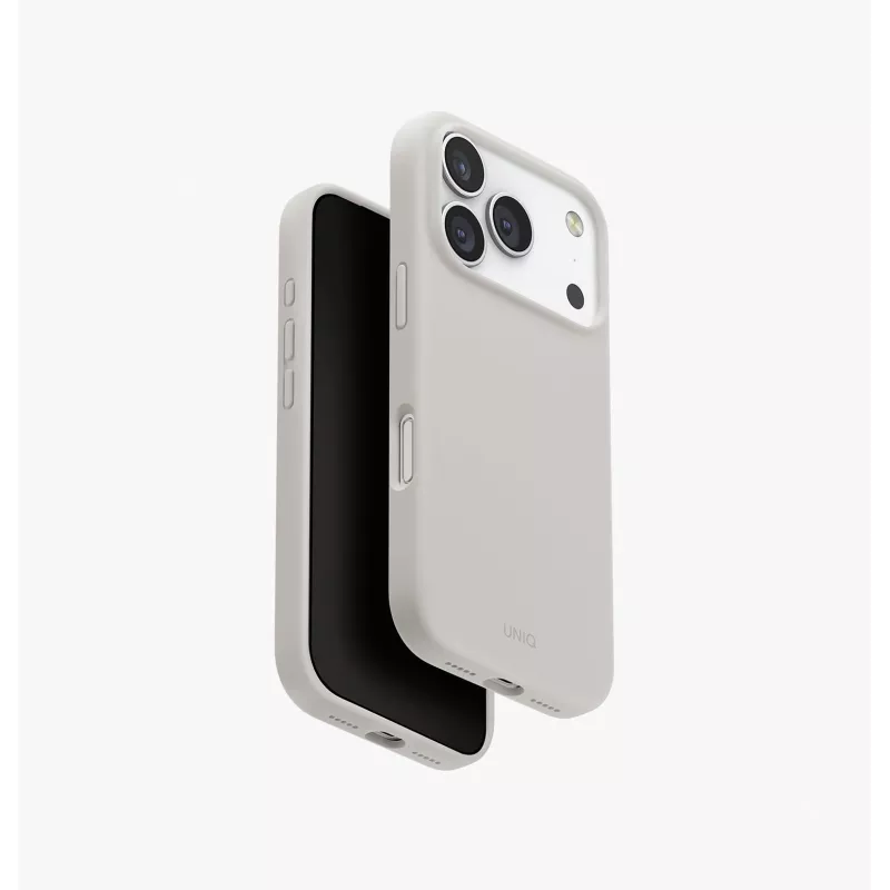 UNIQ Lino puzdro pre iPhone 17 Pro MagClick nabíjanie - sivá