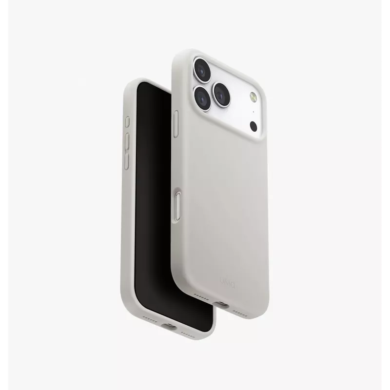 UNIQ Lino Puzdro pre iPhone 17 Pro Max, nabíjanie MagClick, sivé