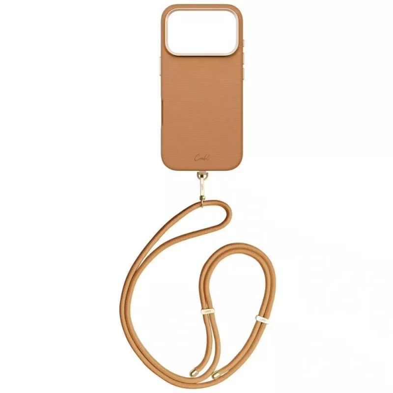 UNIQ Coehl Mirelle magnetické nabíjacie puzdro pre iPhone 17 Pro - hnedá