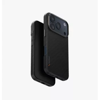 UNIQ Keva Edge puzdro pre iPhone 17 Pro s MagClick nabíjaním, čierna