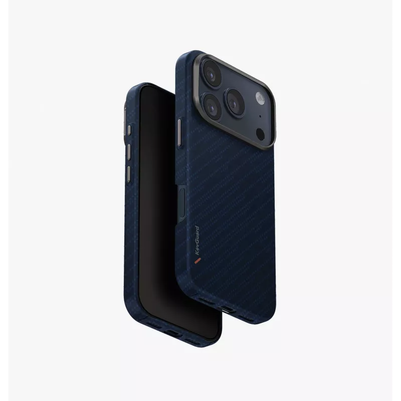 UNIQ Keva Edge puzdro pre iPhone 17 Pro s MagClick nabíjaním, čierna
