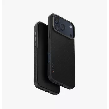 UNIQ Keva EDGE puzdro pre iPhone 17 Pro Max s MagClick nabíjaním, čierna