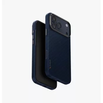 UNIQ Keva Edge Puzdro pre iPhone 17 Pro Max, nabíjanie MagClick, modré