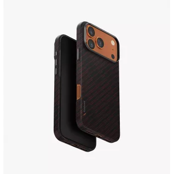UNIQ Keva EDGE puzdro pre iPhone 17 Pro Max s MagClick nabíjaním, oranžová
