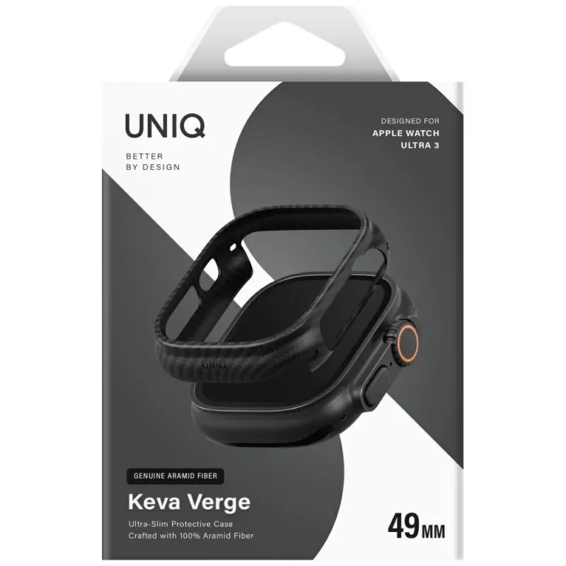 UNIQ Keva Verge puzdro pre Apple Watch Ultra / Ultra 2 / Ultra 3 49mm čierne