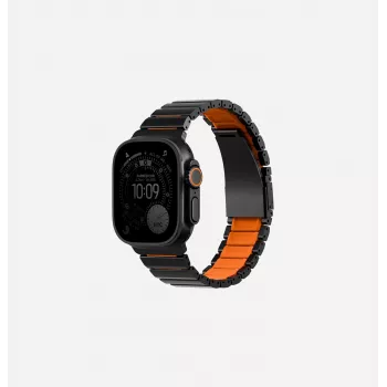UNIQ Strova Flex remienok pre Apple Watch 44/45/46/49mm Series 1/2/3/4/5/6/7/8/9/10/11/SE/SE2/SE3/Ultra/Ultra 2/Ultra 3 Silver-Lime