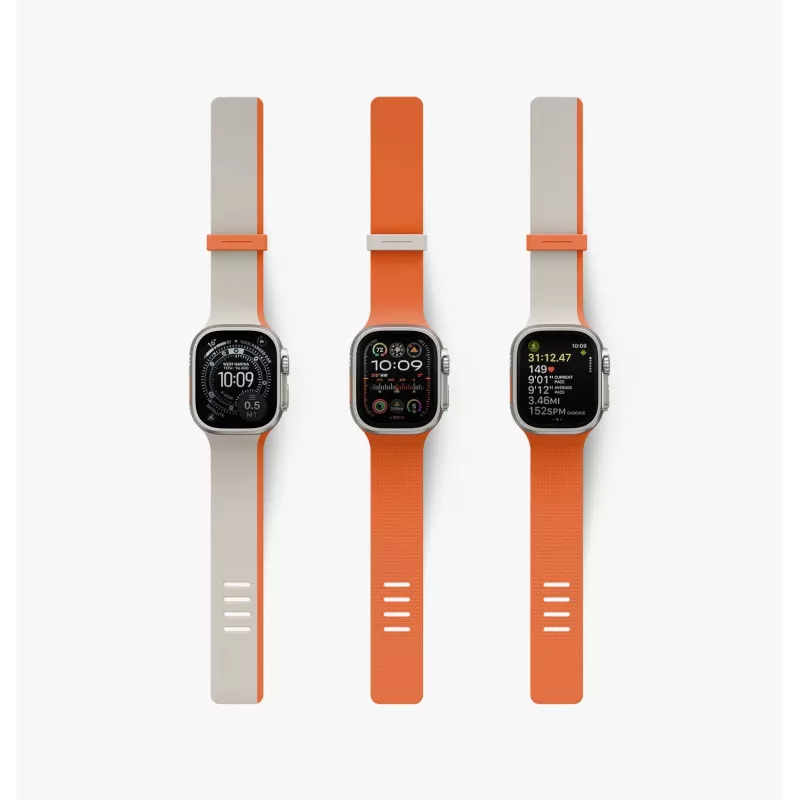 UNIQ Revix IV Premium obojstranný magnetický remienok pre Apple Watch 42/41/40 mm White/Yellow