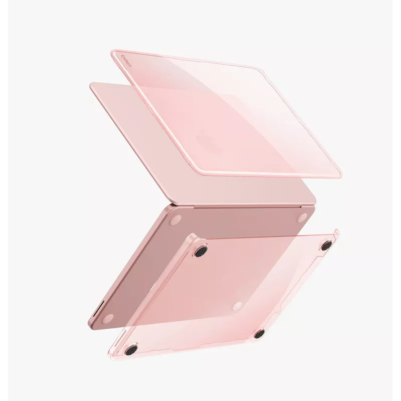 UNIQ Vero pevné ochranné puzdro pre MacBook Air 13,6 palca (M2/M3) - Neo Pink