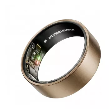 ULTRAHUMAN Ring Air - smart ring pre dámy a pánov - wearable na sledovanie spánku a fitness - tepová frekvencia - smart ring Raw Titanium veľkosť 12