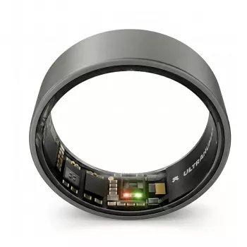 ULTRAHUMAN Ring Air – Smart Ring pre dámy a pánov – Wearable na sledovanie spánku a fitness – Srdcová frekvencia – Smart Ring Mattgrau veľkosť 8