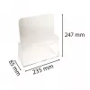 Exacompta A4 pultový stojan s 1 priehradkou, polystyrén, transparentný, 85 x 235 x 247 mm (74058D)