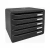 Exacompta BIG-BOX PLUS HORIZON box so zásuvkami DIN A4 na šírku, 355 x 270 x 271 mm, čierny (308714D)