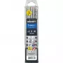 Alpen SDS+ FORCE X sada vrtákov do betónu, 3 ks, 6-8-10 x 160 mm, 4-britové, karbid