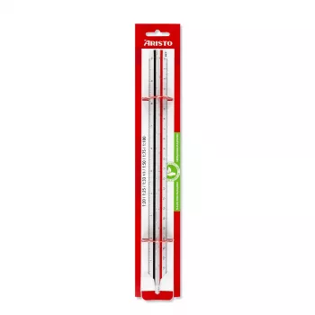 ARISTO trojhranné meradlo D-profil biele 30 cm (AR23703EB)
