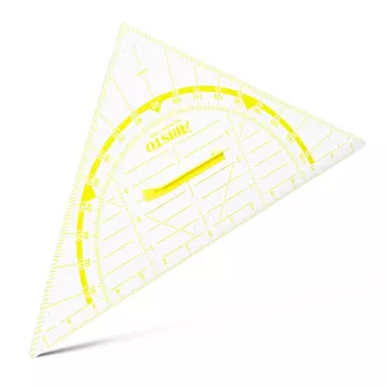 ARISTO Geodreieck 2 Set Square 80 cm transparentný plexisklo