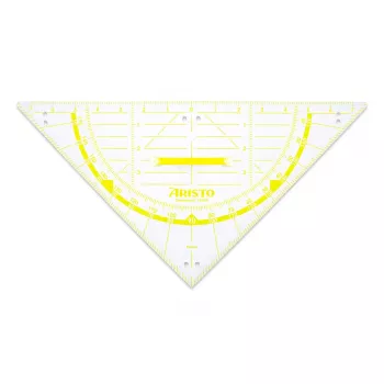 ARISTO Geodreieck 2 Set Square 80 cm transparentný plexisklo