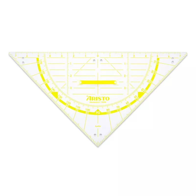 ARISTO Geodreieck 2 Set Square 80 cm transparentný plexisklo