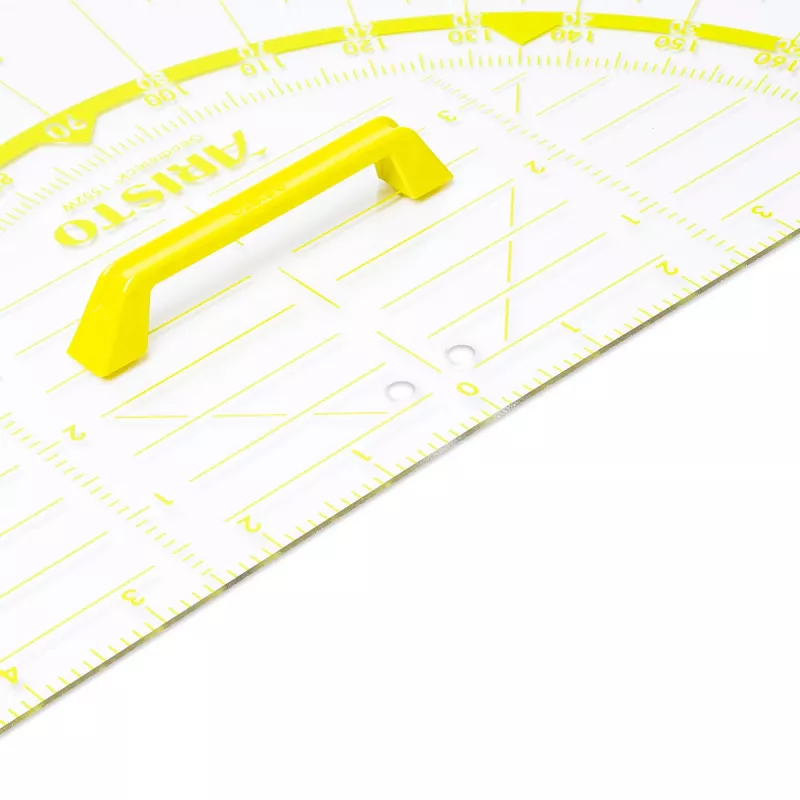 ARISTO Geodreieck 2 Set Square 80 cm transparentný plexisklo