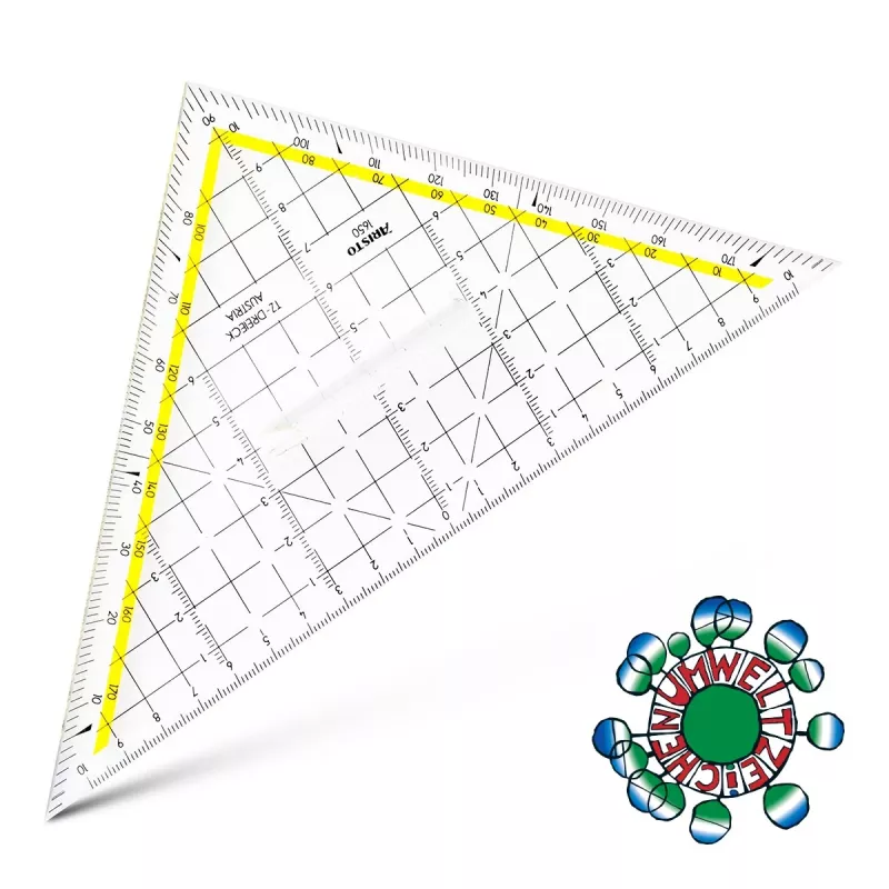 ARISTO geometrický trojuholník 22,5 cm rysovací trojuholník