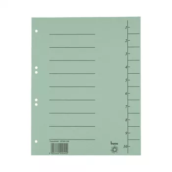 Bene 100 oddeľovačov, A4, 250 g/m2, zelené (97300GN)