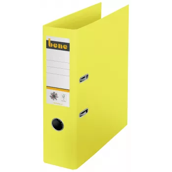 Bene No.1 zakladač s pákovým mechanizmom žltý kartón 8,0 cm DIN A4