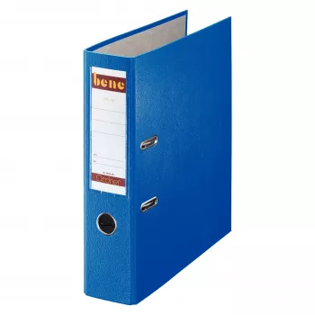 Bene 291400BL zakladač s pákovým mechanizmom A4 modrý 80 mm chrbát 600 listov na výšku
