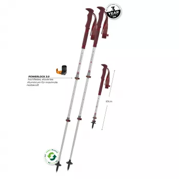 Komperdell Explorer Zero Compact trekové palice - Malbec