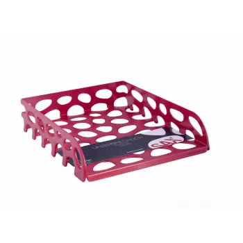 SAX Voronoi podnos na dokumenty červený DIN C4