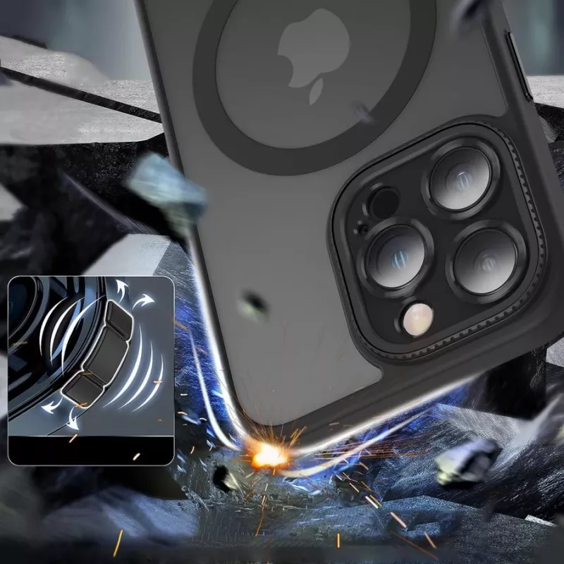 TECH-PROTECT MAGMAT CAM+ MagSafe puzdro pre Apple iPhone 15 Pro, matná čierna