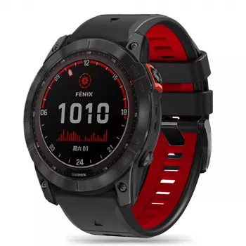TECH-PROTECT ICONBAND PRO Garmin Fenix 3 / 5X / 3HR / 5X Plus / 6X / 6X Pro / 7X čierna/červená