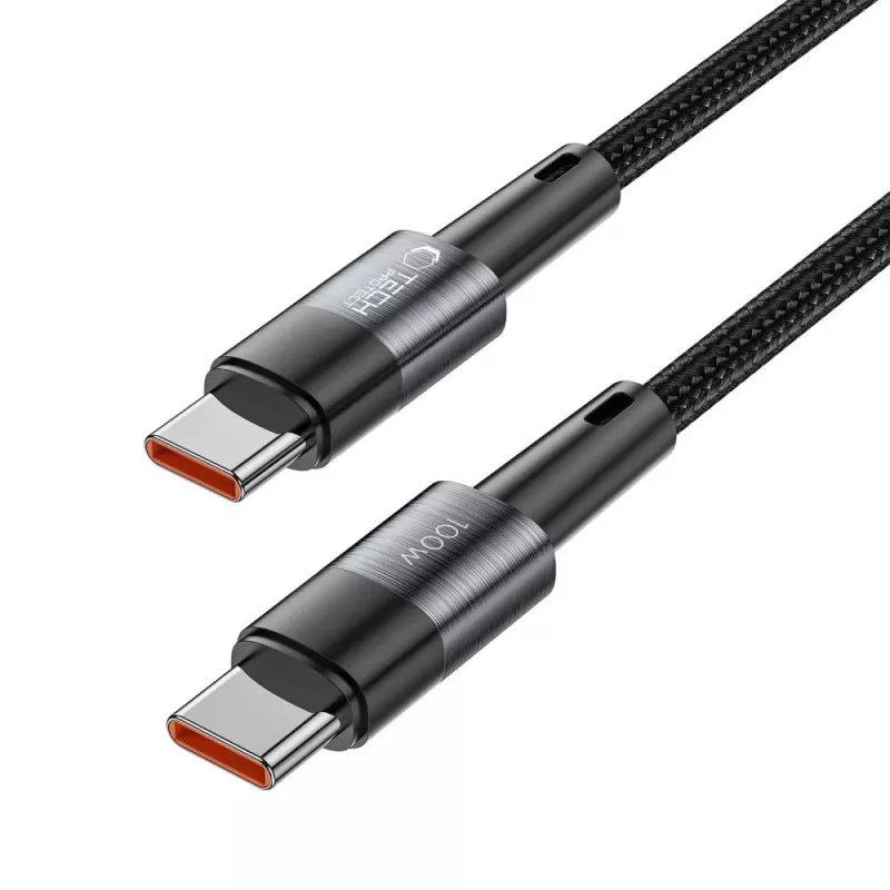 TECH-PROTECT ULTRABOOST USB-C na USB-C kábel PD 100W / 5A 3m sivý