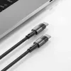 TECH-PROTECT ULTRABOOST USB-C na USB-C kábel PD 100W / 5A 3m sivý