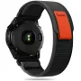 TECH-PROTECT nylonový remienok na hodinky pre Garmin Fenix 5 / 6 / 6 Pro / 7 – čierna/oranžová