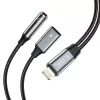 TECH-PROTECT ULTRABOOST káblový adaptér Lightning na 3,5 mm mini jack & Lightning, čierny