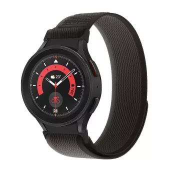 TECH-PROTECT Nylon Samsung Galaxy Watch 4 / 5 / 5 Pro / 6 / 7 / FE čierna/oranžová