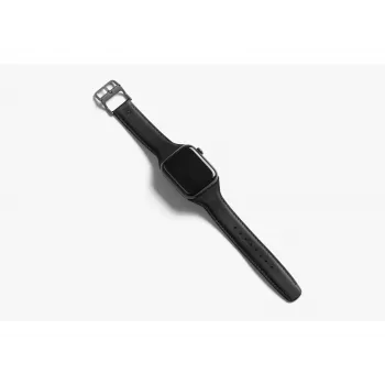 Bellroy Classic Leather remienok pre Apple Watch, čierny, 40mm, 41mm, 38mm, 42mm (séria 10/11)