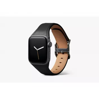 Bellroy Classic Leather remienok pre Apple Watch, čierny, 44mm, 45mm, 42mm (Series 1/2/3), 49mm, 46mm