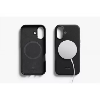 Bellroy kožené puzdro pre iPhone 16, čierna