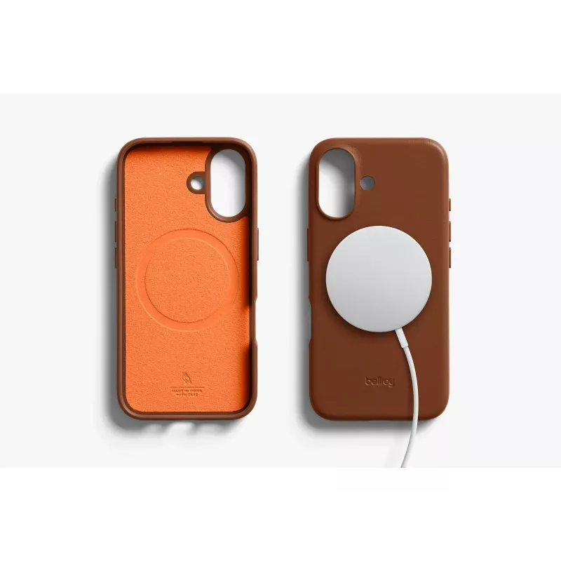 Bellroy kožené puzdro pre iPhone 16, hnedá