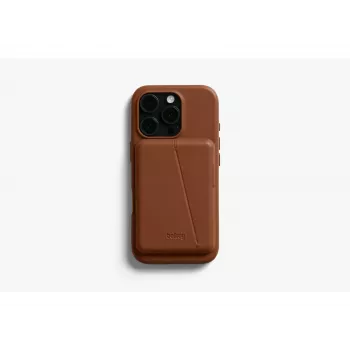 Bellroy kožené puzdro s magnetickou peňaženkou pre iPhone 16 Pro, hnedá