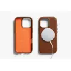 Bellroy kožené puzdro s magnetickou peňaženkou pre iPhone 16 Pro, hnedá