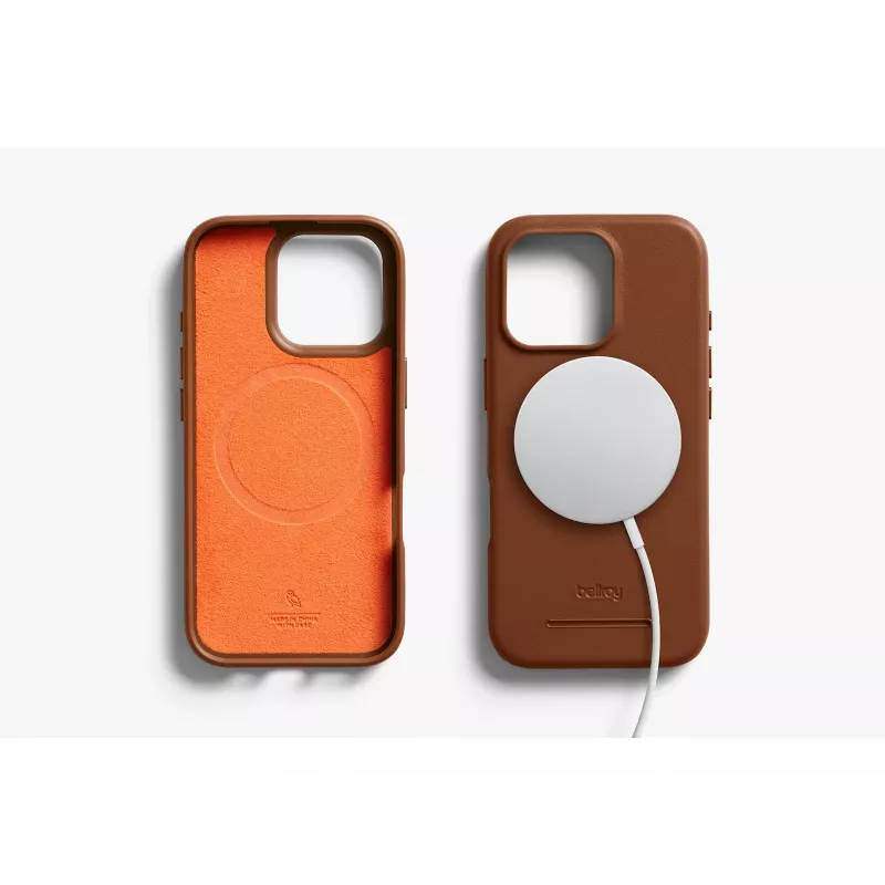 Bellroy kožené puzdro s magnetickou peňaženkou pre iPhone 16 Pro, hnedá