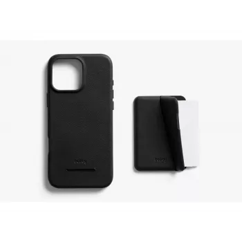 Bellroy kožené puzdro s magnetickou peňaženkou pre iPhone 16 Pro Max, čierna