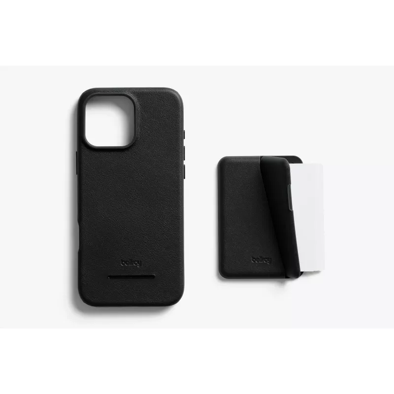Bellroy kožené puzdro s magnetickou peňaženkou pre iPhone 16 Pro Max, čierna