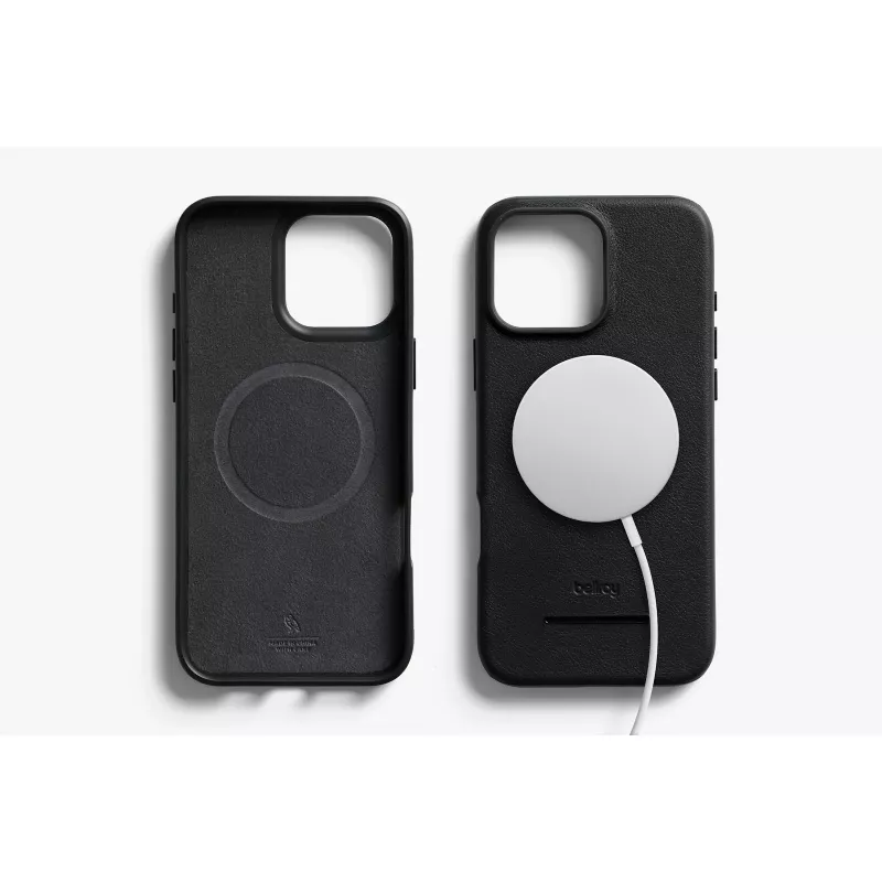Bellroy kožené puzdro s magnetickou peňaženkou pre iPhone 16 Pro Max, čierna