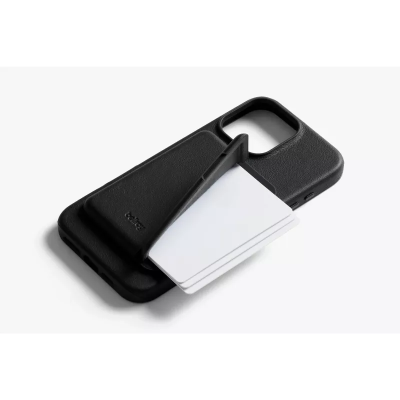 Bellroy kožené puzdro s magnetickou peňaženkou pre iPhone 16 Pro Max, čierna