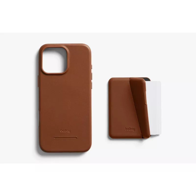 Bellroy kožené puzdro s magnetickou peňaženkou pre iPhone 16 Pro Max, hnedá
