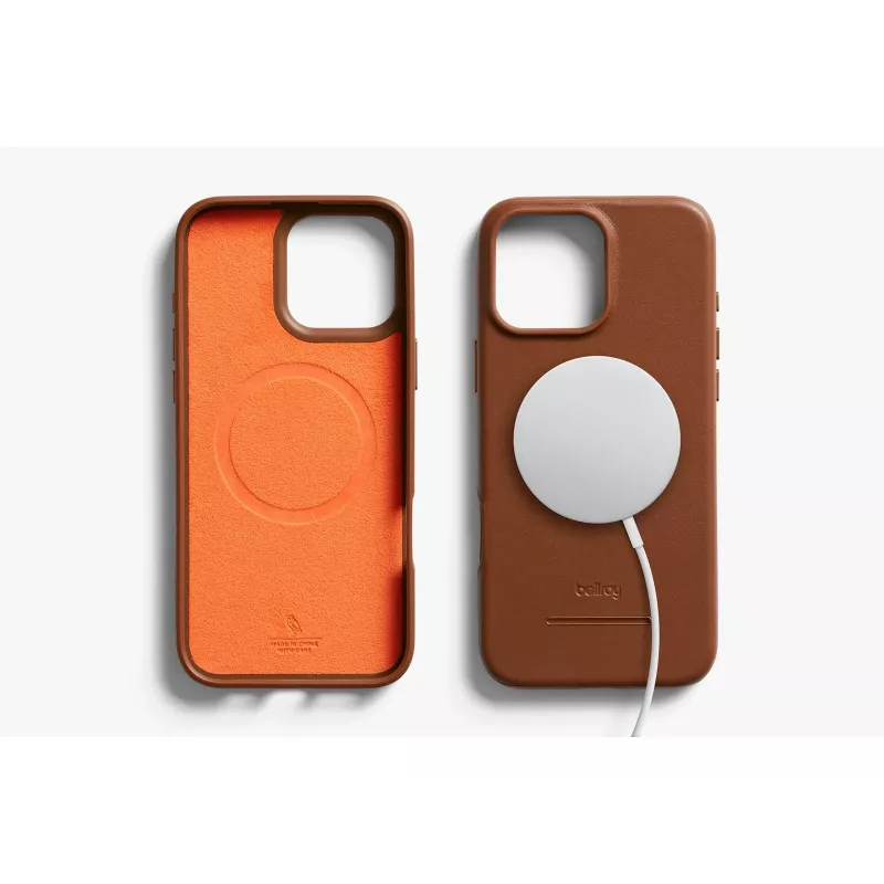 Bellroy kožené puzdro s magnetickou peňaženkou pre iPhone 16 Pro Max, hnedá